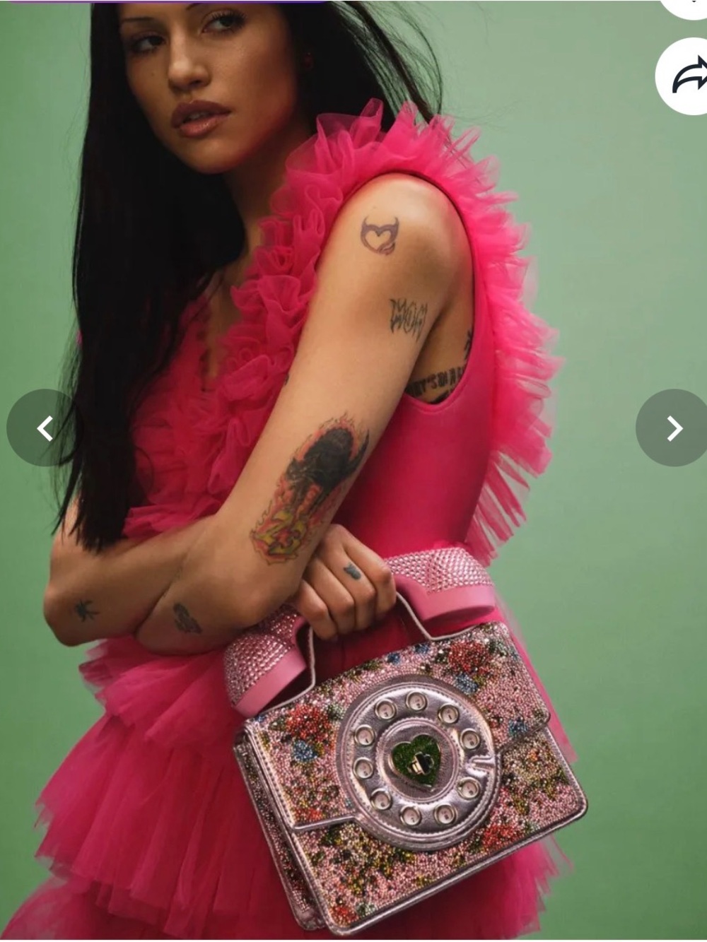 Betsey Johnson Kitsch Gimme a Ring Phone Bag in Pink (Working Phone) - Picture 4 of 14